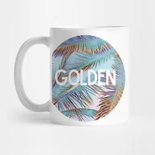 Golden Palm Trees Design - Inspiring Quotes Mug